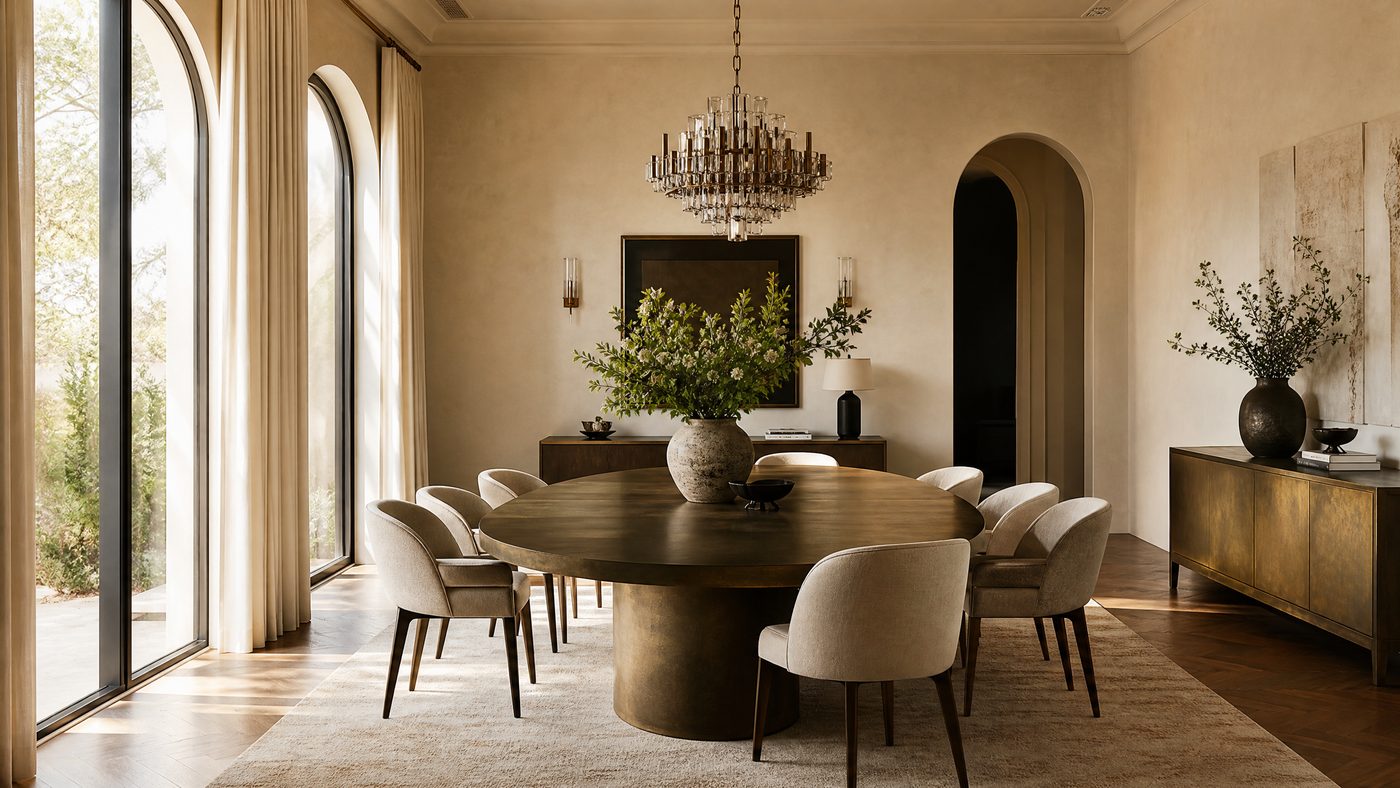 Luxury dining room interior